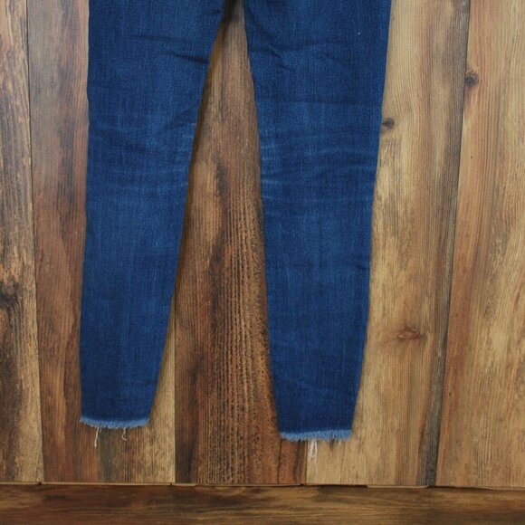 KanCan High Rise Dark Ripped Hem Skinny Jeans 25  -mw9f - Picture 5 of 6